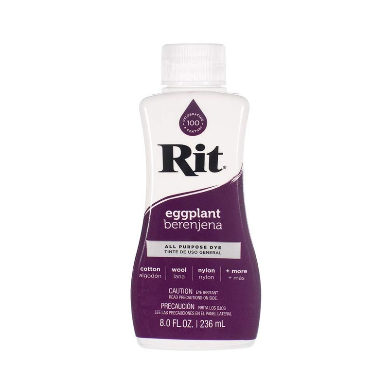 Craft County Rit Dye Liquid - Wide Selection of Colors - 8 Oz. (Eggplant) - Image 1